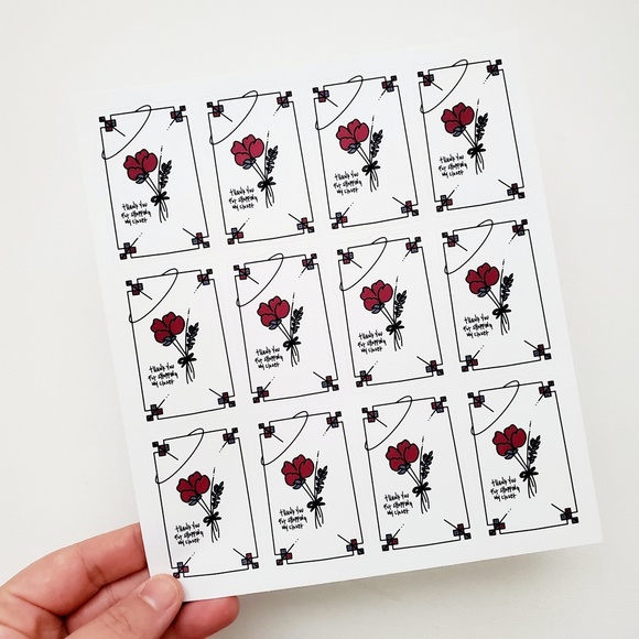 LB008 STICKERS Custom Poshmark Thank You Stickers Shipping Supplies [Price Firm] - Picture 3 of 10